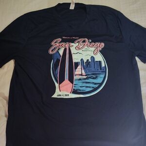 Brooks Brand- Navy/Pink San Diego City By The Bay Graphic Tee (XL) Unisex